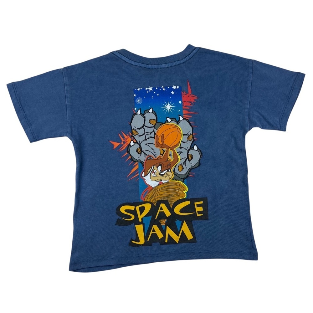 Cotton On Kids Space Jam Taz Basketball Short Sleeve Graphic T-Shirt Blue Size 4